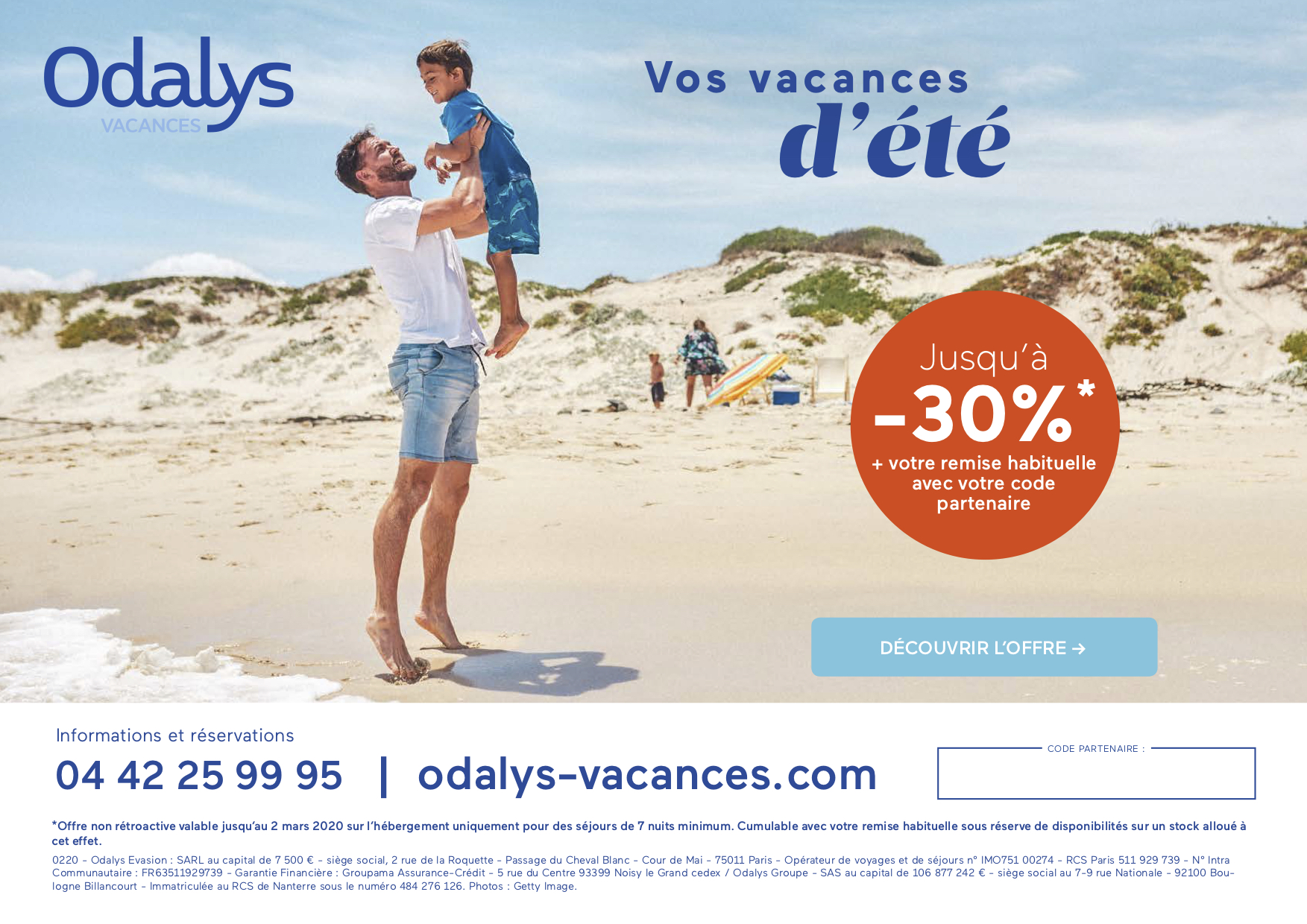 Odalys 1 Semaine Achetée 1 Semaine Offerte